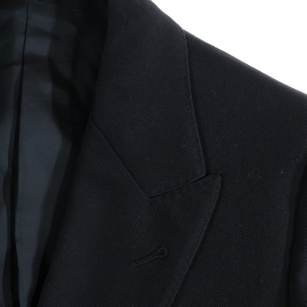 CELINE(セリーヌ) 2D SHORT JACKET IN DIAGONAL WOOL ショート ダブルテーラードジャケット イン ディアゴナル ウール ブラック 2V687092D