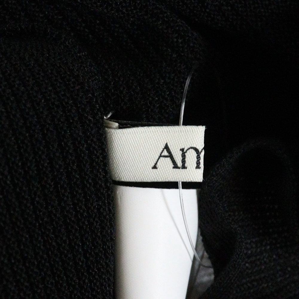 AMERI(アメリ) SHEER FRILL V NECK KNIT TOP シアー フリル Vネック