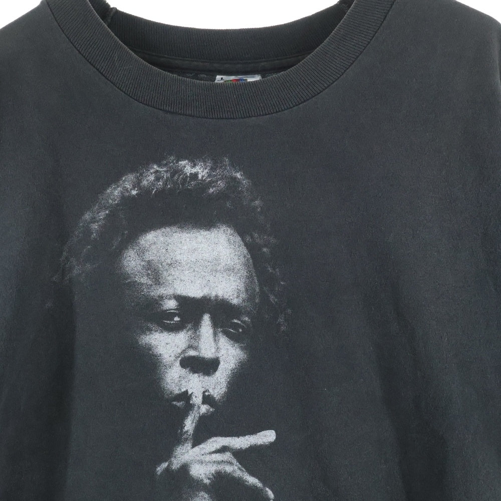 VINTAGE(ヴィンテージ) 90S VINTAGE MILES DAVIS ヴィンテージ マイルス デイヴィス クルーネック半袖Tシャツ カットソー ブラック