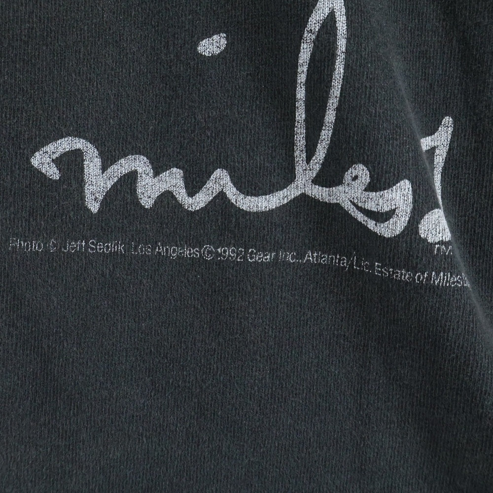 VINTAGE(ヴィンテージ) 90S VINTAGE MILES DAVIS ヴィンテージ マイルス デイヴィス クルーネック半袖Tシャツ カットソー ブラック