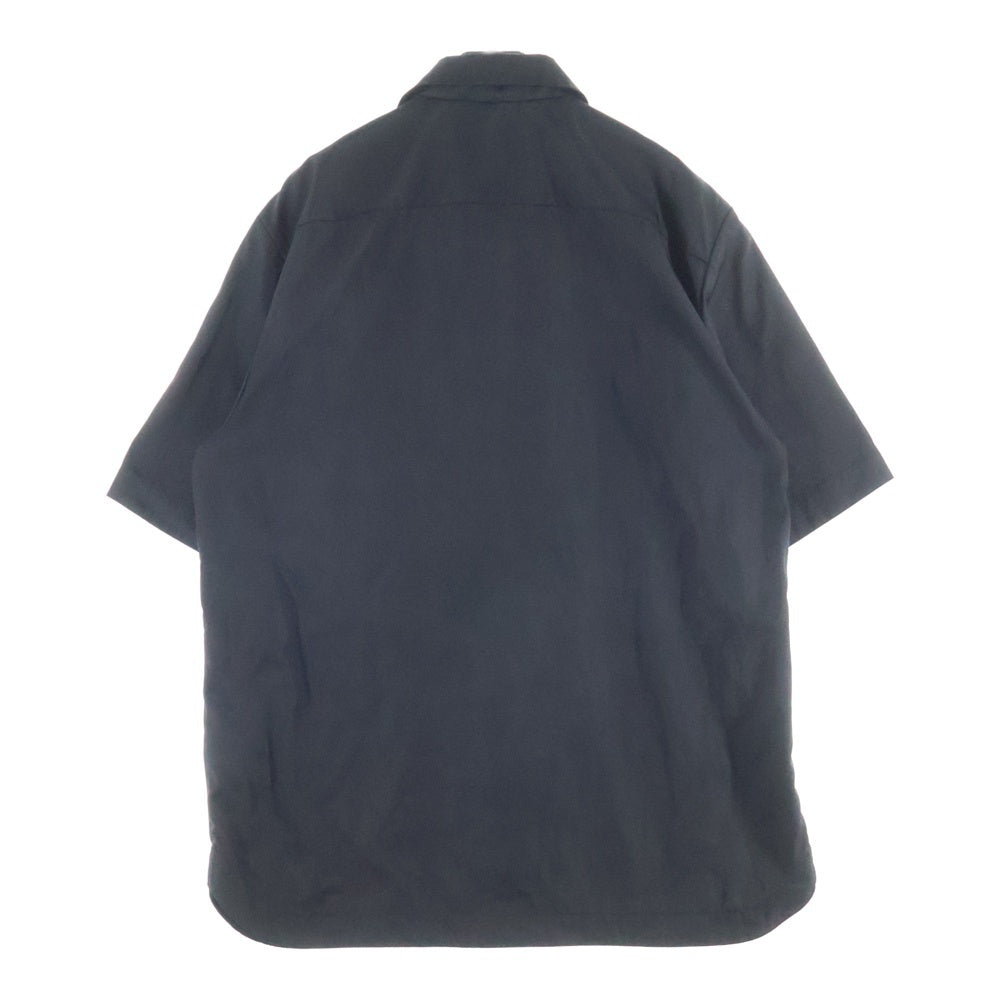 DRIES VAN NOTEN(ドリスヴァンノッテン) ショートスリーブ ジップアップシャツ ブラック 855.020734-1275-900