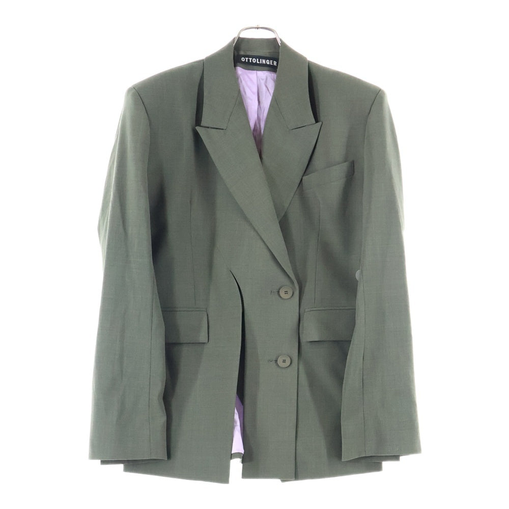 OTTOLINGER(オットリンガー) OTTOLINGER Signature Split Blazer オットリンガー シグネチャー スプリット ブレザー スリット入り テーラードジャケット カーキ