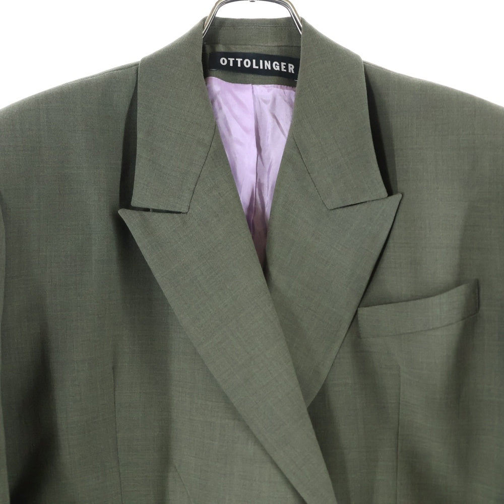 OTTOLINGER(オットリンガー) OTTOLINGER Signature Split Blazer オットリンガー シグネチャー スプリット ブレザー スリット入り テーラードジャケット カーキ