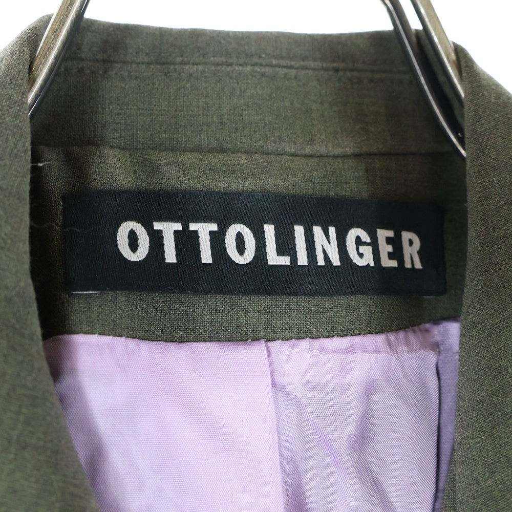 OTTOLINGER(オットリンガー) OTTOLINGER Signature Split Blazer オットリンガー シグネチャー スプリット ブレザー スリット入り テーラードジャケット カーキ