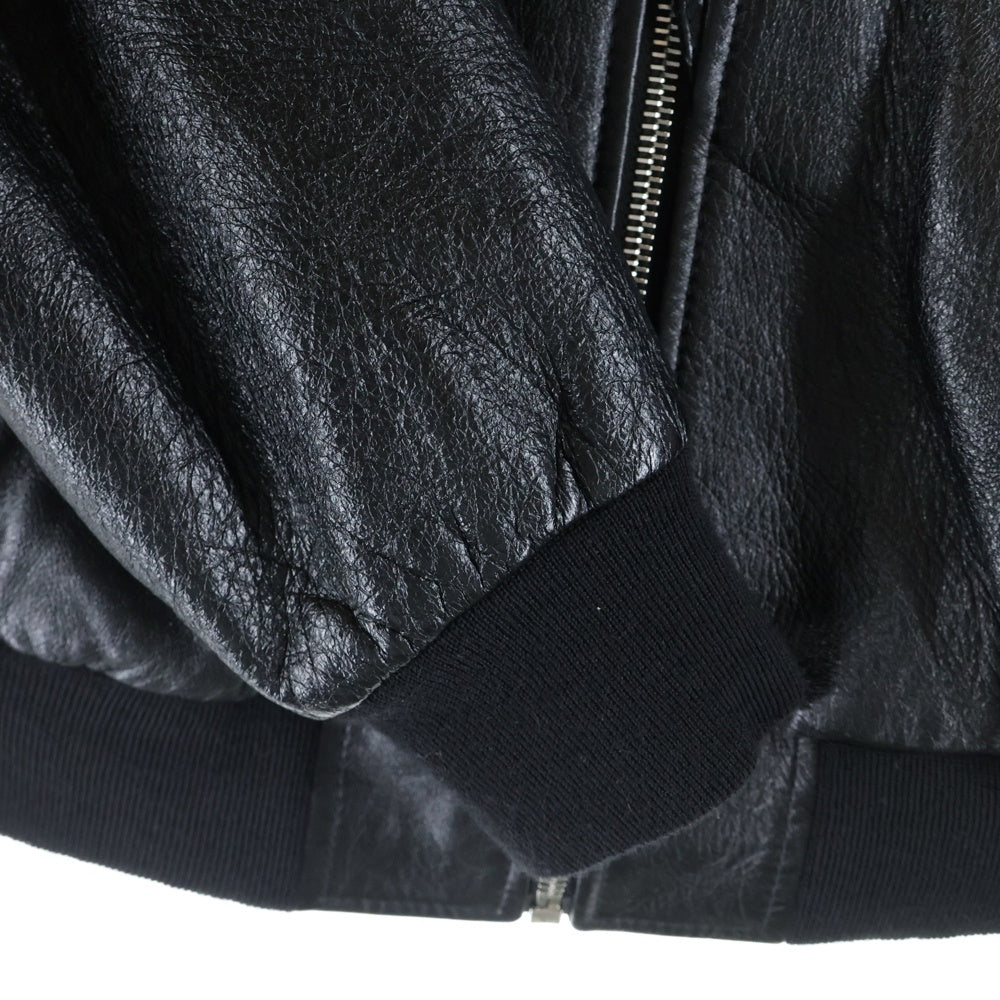 CELINE(セリーヌ) 19SS Snakeskin Patchwork Lambskin Leather Jacket ラムスキン パイソン シングル レザージャケット ブラック 2E219291D