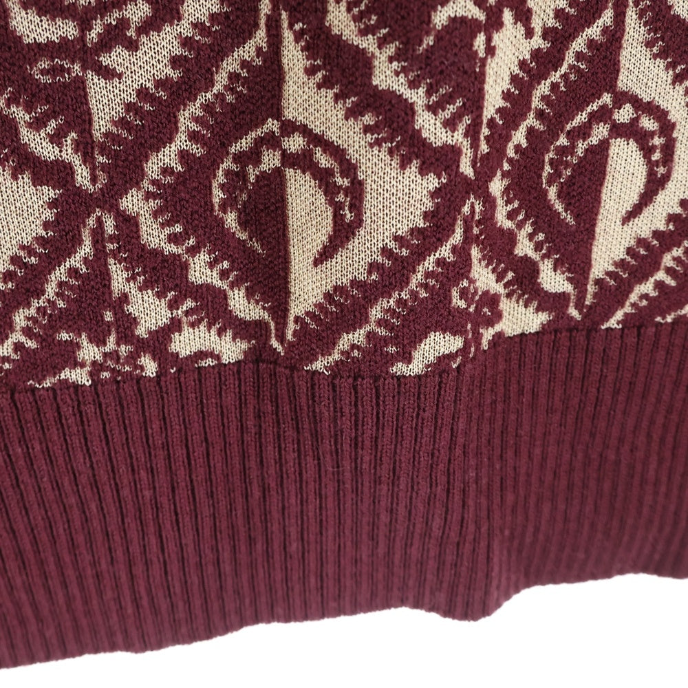 MARINE SERRE(マリーン セル) ムーン総柄 ハーフジップ ノースリーブ