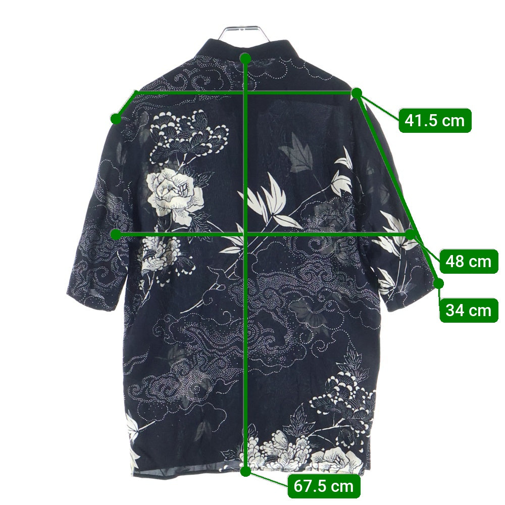 SAINT LAURENT PARIS(サンローランパリ) 21SS フラワー 総柄 レーヨン