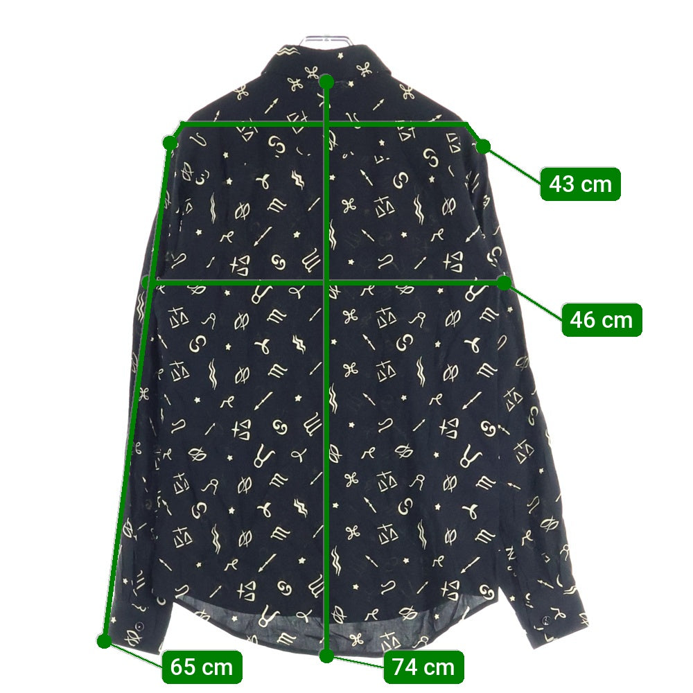 SAINT LAURENT PARIS(サンローランパリ) 星座 総柄 レーヨン 長袖