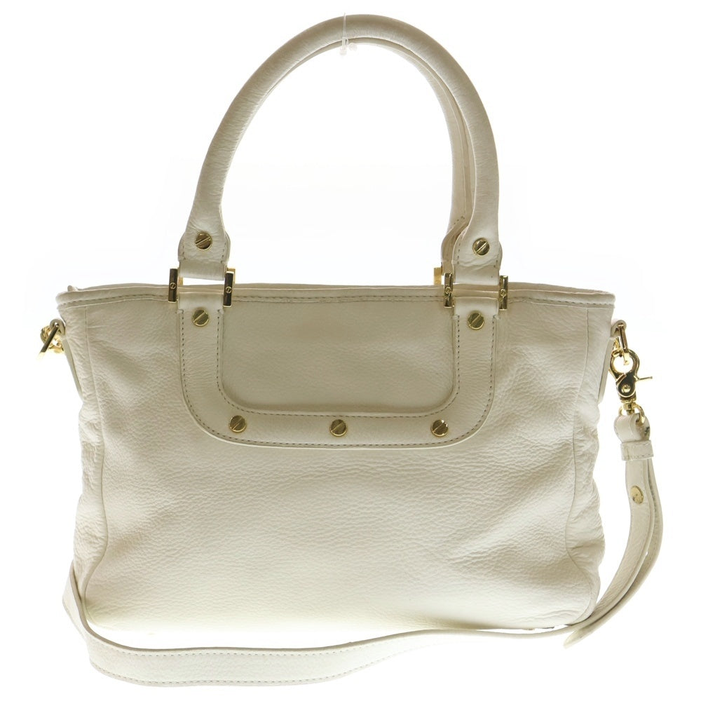 TORY BURCH(トリー バーチ) AMANDA アマンダ 2WAY レザーショルダーバッグ ハンドバッグ ホワイト レディース