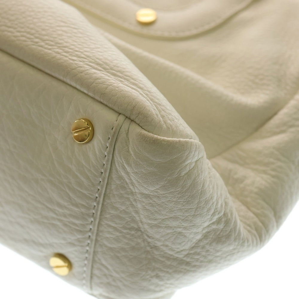 TORY BURCH(トリー バーチ) AMANDA アマンダ 2WAY レザーショルダーバッグ ハンドバッグ ホワイト レディース