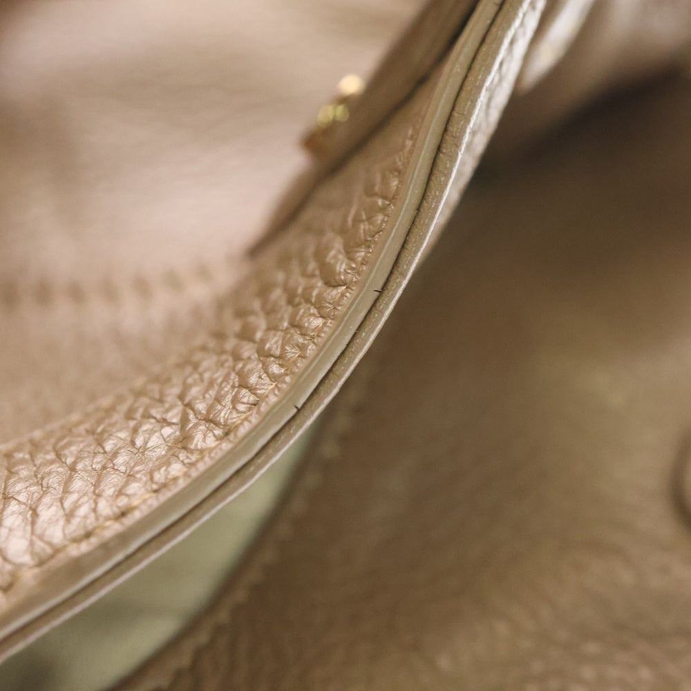 TORY BURCH(トリー バーチ) ロゴプレート 2WAY レザーショルダーバッグ ハンドバッグ ブラウン レディース