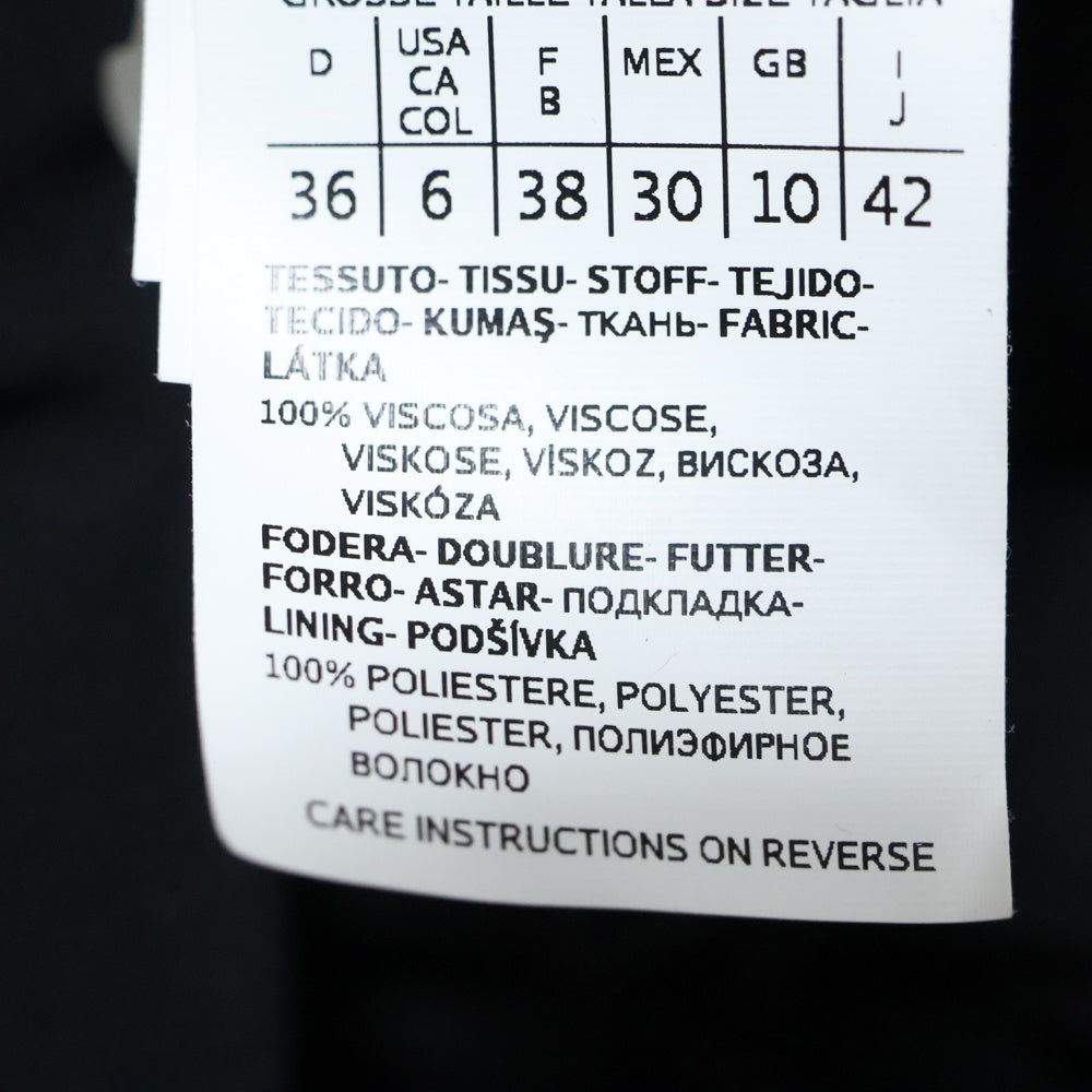 MARELLADUE(マレーラ) 総柄 ハイネック長袖ワンピース ドレス レディース イエロー/ブラック