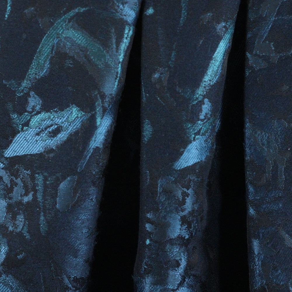 NO BRAND(ノーブランド) VERA WANG (ヴェラウォン) 総柄 ノースリーブワンピース ドレス レディース ブルー/ブラック