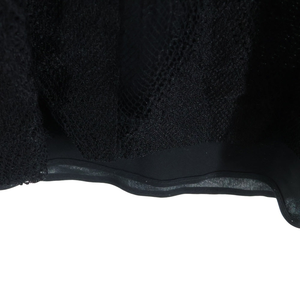 DKNY(ダナキャラン) MESH CREW NECK SLEEVELESS BLOUSE TOP メッシュ クルーネック スリーブレス ブラウス トップ レディース ブラック P4622922E