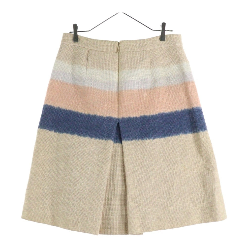 TORY BURCH(トリー バーチ) ボーダー ポリコットンスカート レディース ベージュ 12131319