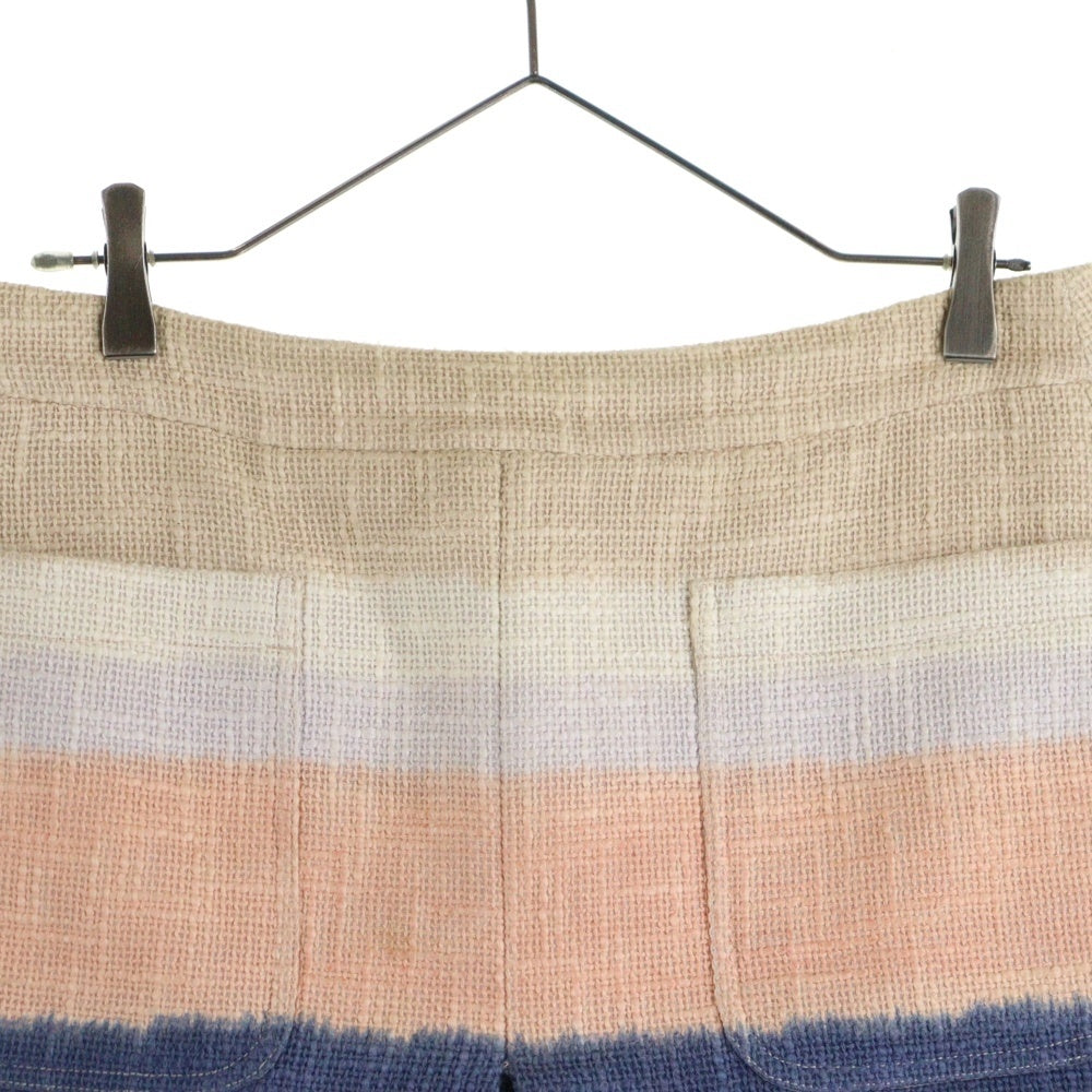 TORY BURCH(トリー バーチ) ボーダー ポリコットンスカート レディース ベージュ 12131319