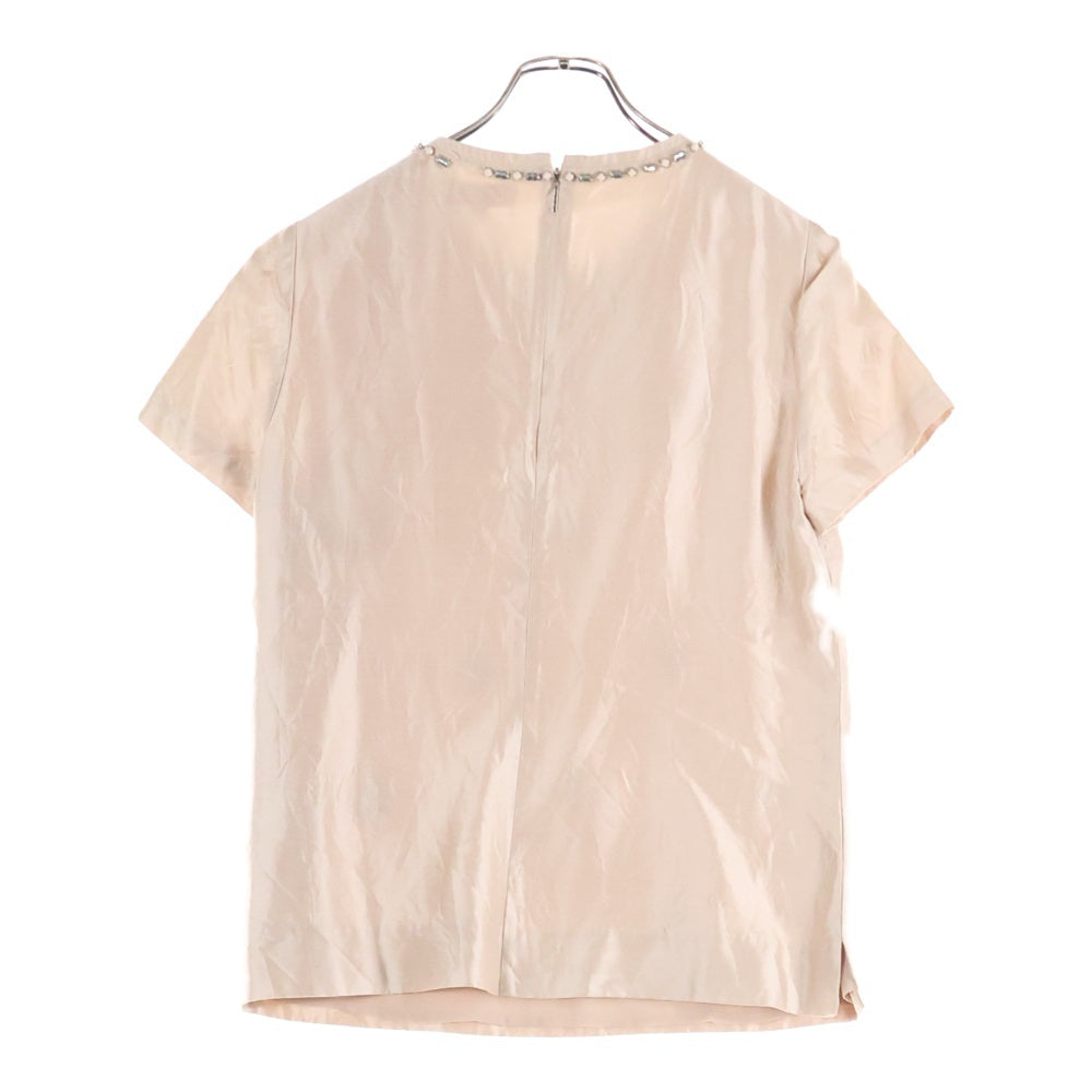 TORY BURCH(トリー バーチ) スタッズ付き クルーネック半袖Tシャツ カットソー レディース ピンク 41131106