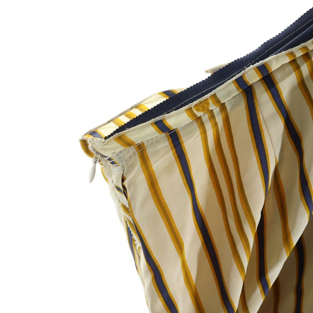 TORY BURCH(トリー バーチ) ストライプ プリーツシルクスカート レディース ベージュ 13121365