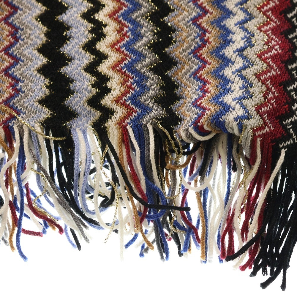 MISSONI(ミッソーニ) 総柄 ウール混アクリルマフラー ストール マルチカラー レディース