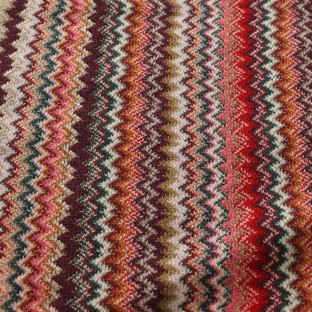 MISSONI(ミッソーニ) 総柄 ウール混アクリルマフラー ストール マルチカラー レディース