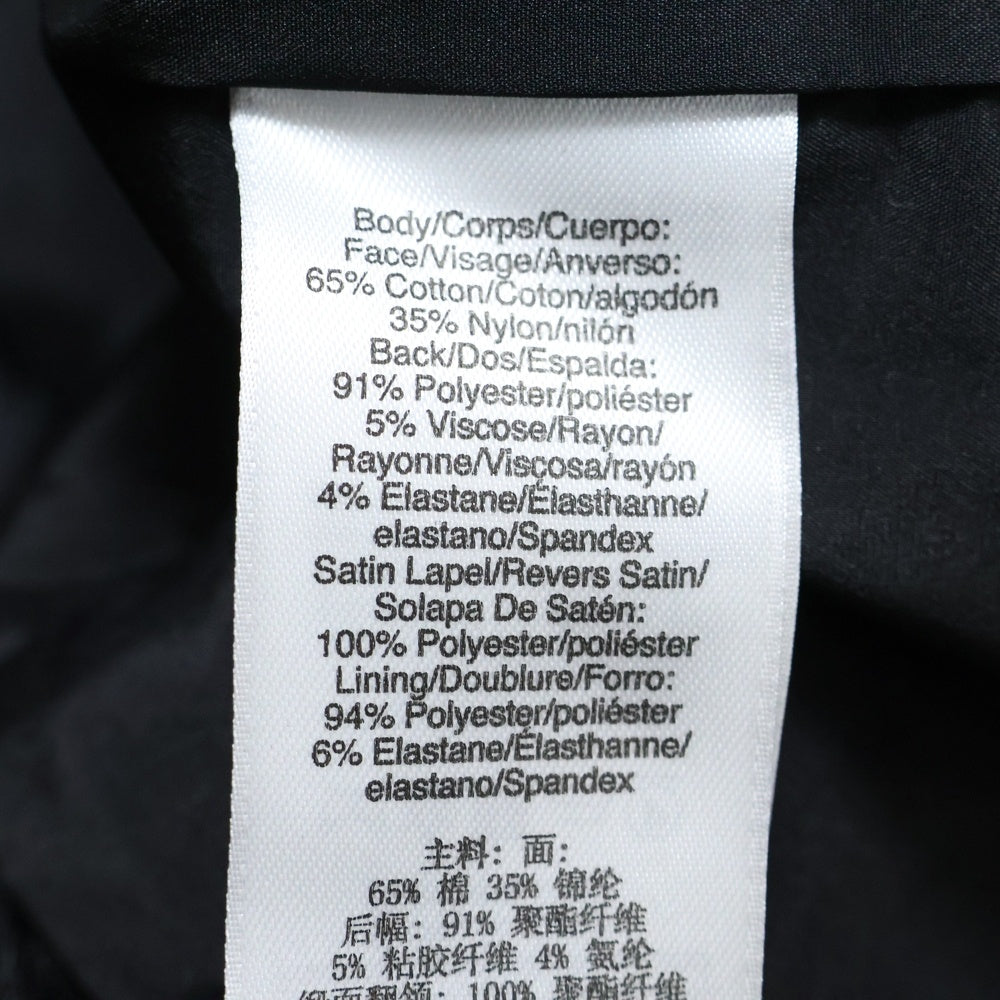 DKNY(ダナキャラン) 総柄 襟切り替え シングルテーラードジャケット レディース ブラック P4540091M