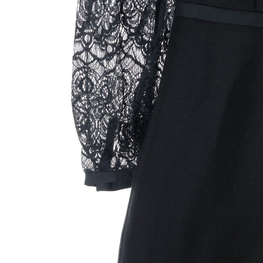 TORY BURCH(トリー バーチ) ウール混 ロングスリーブワンピース ドレス レディース ブラック 33132449