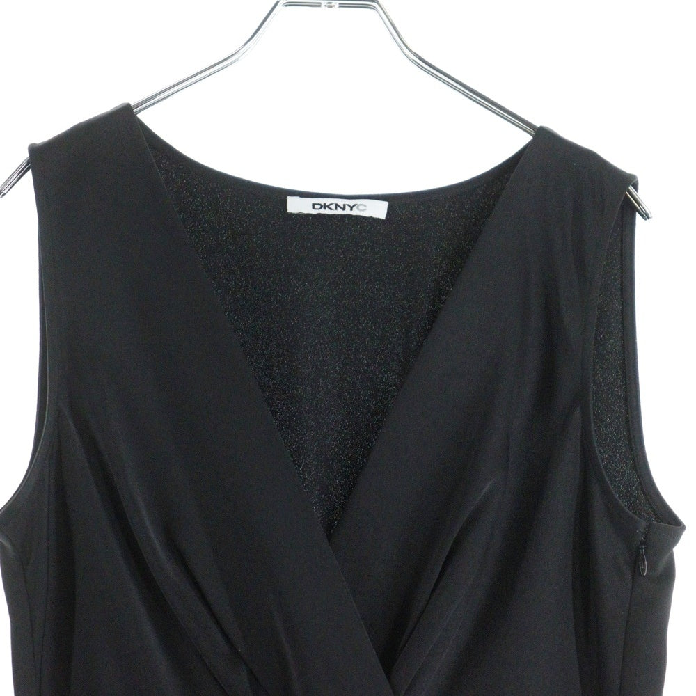 DKNY(ダナキャラン) レイヤード ノースリーブワンピース ドレス レディース ブラック