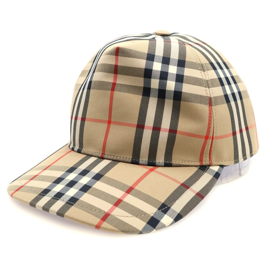 BURBERRY(バーバリー) HEAVY COTTON CHECK TRUCKER CAP ヘビーコットン ノバチェック柄 ベースボールキャップ 帽子 ベージュ 8026929