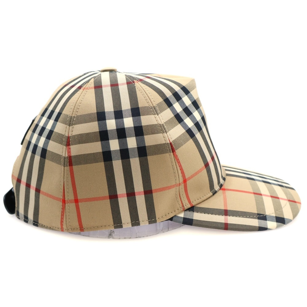 BURBERRY(バーバリー) HEAVY COTTON CHECK TRUCKER CAP ヘビーコットン ノバチェック柄 ベースボールキャップ 帽子 ベージュ 8026929