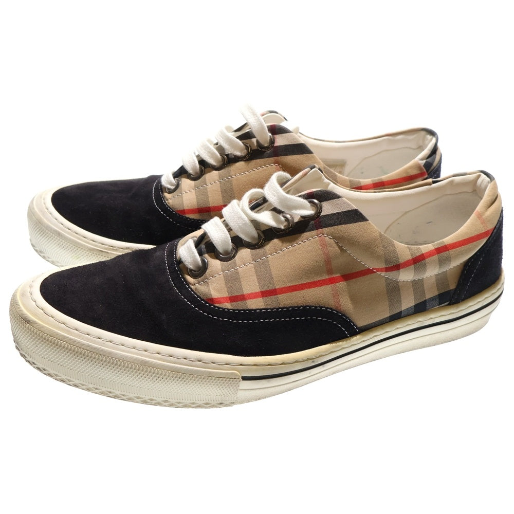 BURBERRY(バーバリー) ノバチェック ロートップ スニーカー ブラック