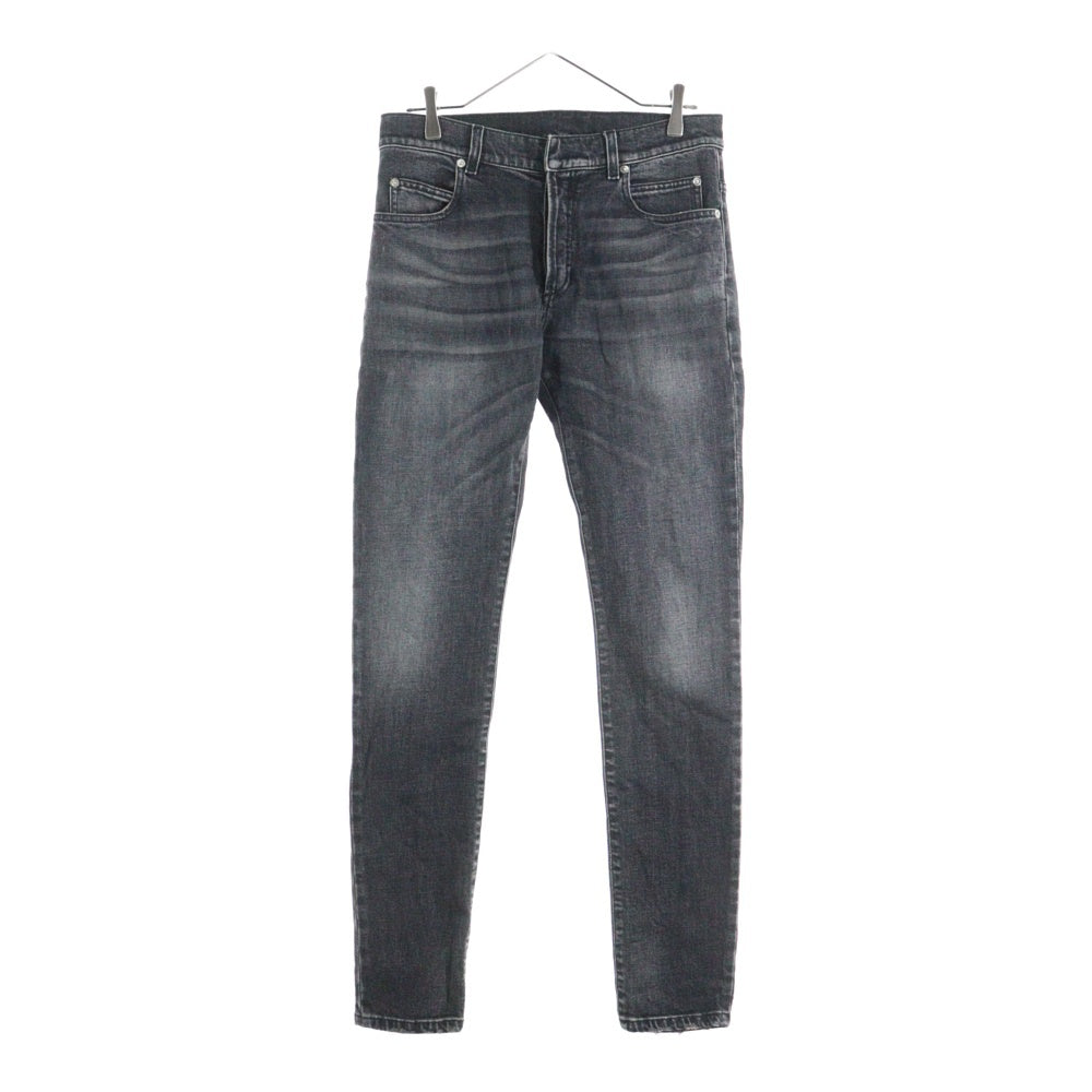 BALMAIN(バルマン) マルチポケット ボタンフライ ストレート デニムパンツ ブラック W7H9008T133