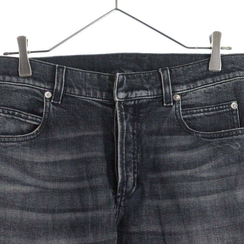 BALMAIN(バルマン) マルチポケット ボタンフライ ストレート デニムパンツ ブラック W7H9008T133