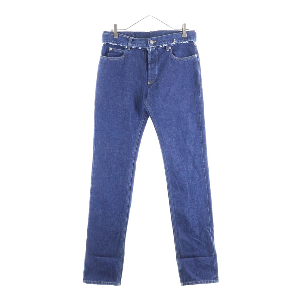 Maison Margiela(メゾンマルジェラ) マルチポケット アジャスター付き 切り抜きデザイン ボタンフライ デニムパンツ インディゴ S30LA0121