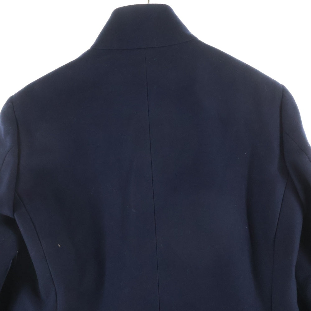 theory(セオリー) スタンドカラー ウールロングコート ネイビー 02-5409004