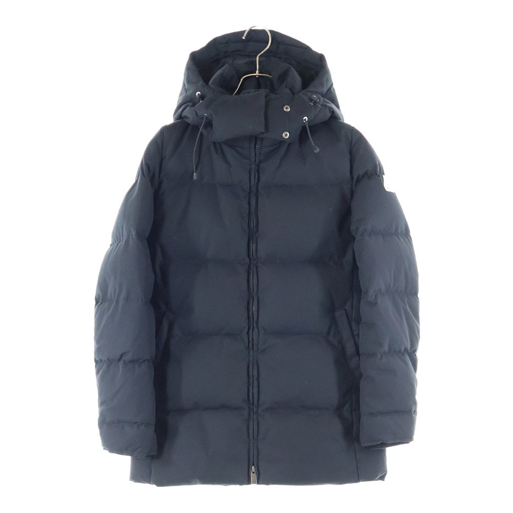 PYRENEX(ピレネックス) BELFORT JACKET ベルフォール ワッペンロゴデザイン フーデッドダウンジャケット ブラック