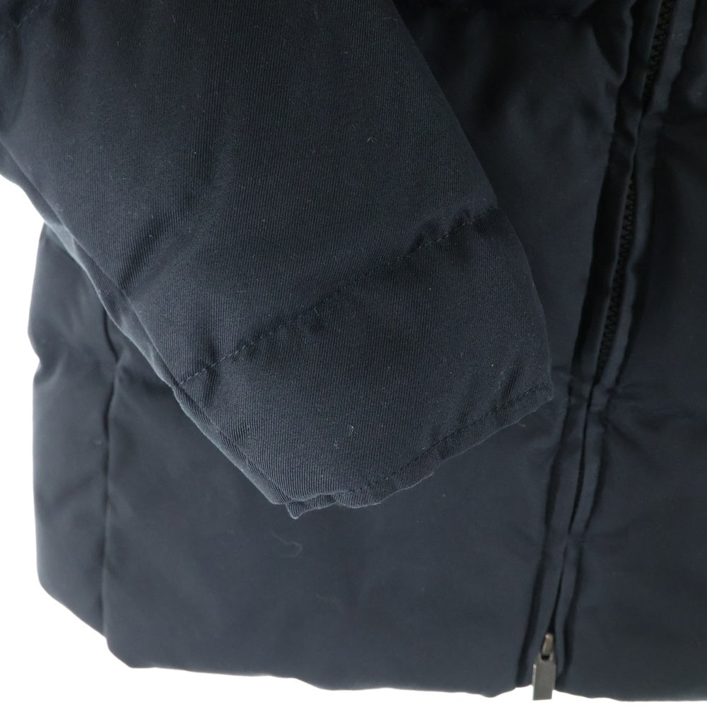 PYRENEX(ピレネックス) BELFORT JACKET ベルフォール ワッペンロゴデザイン フーデッドダウンジャケット ブラック
