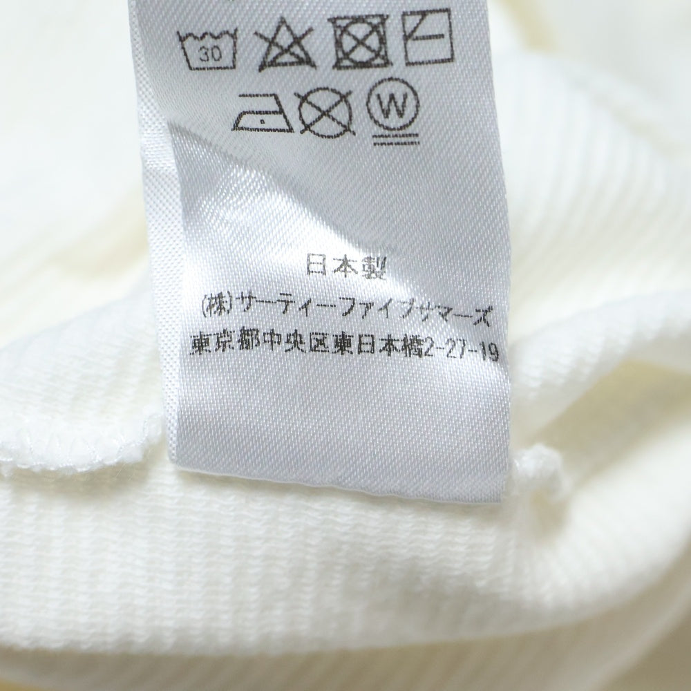 ANATOMICA(アナトミカ) MOCK NECK TEE S/S 半袖モックネックTシャツ トップス レディース ホワイト 530-521-12