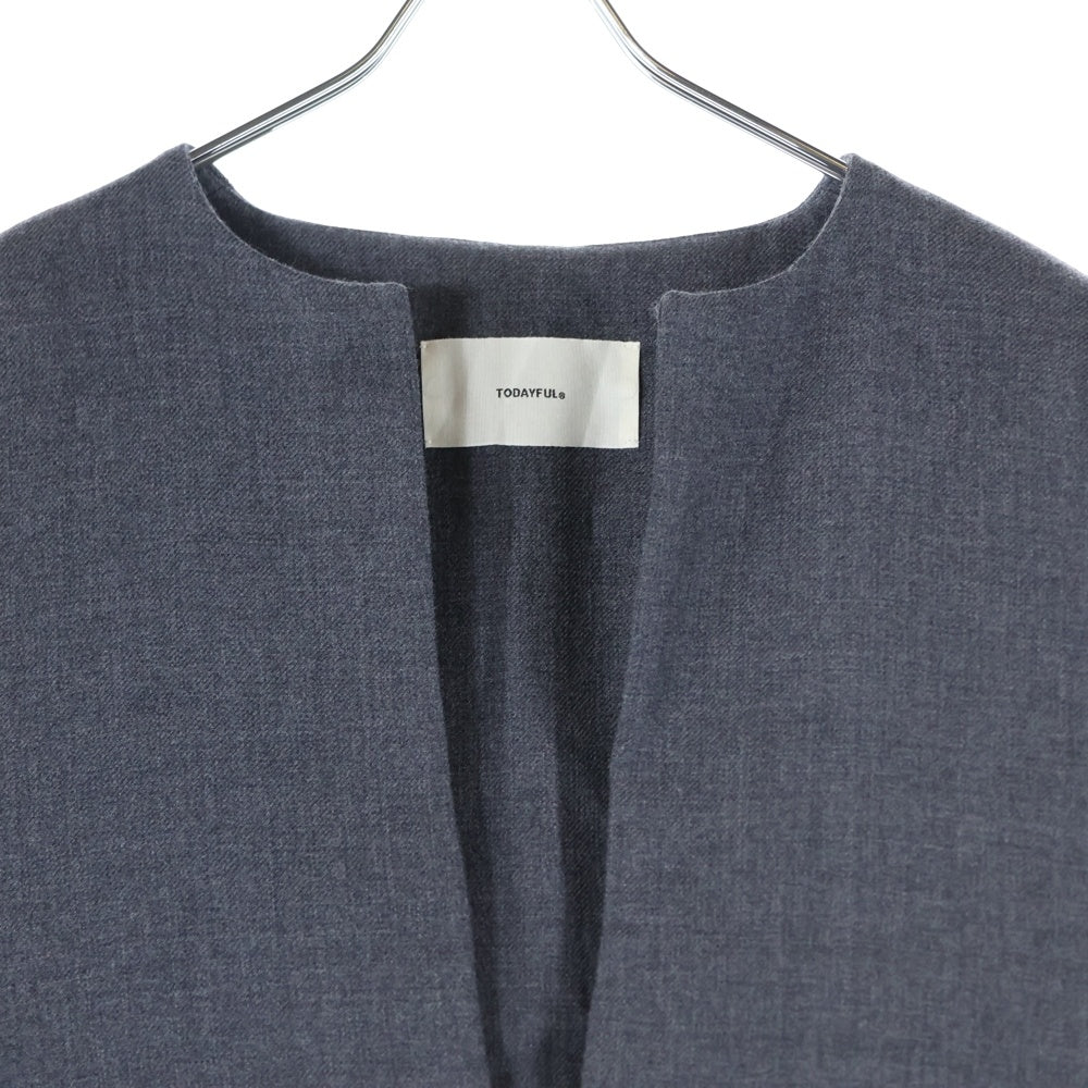 TODAYFUL(トゥデイフル) 23AW DOUBLEFACE WOOL KEYNECK DRESS ダブル