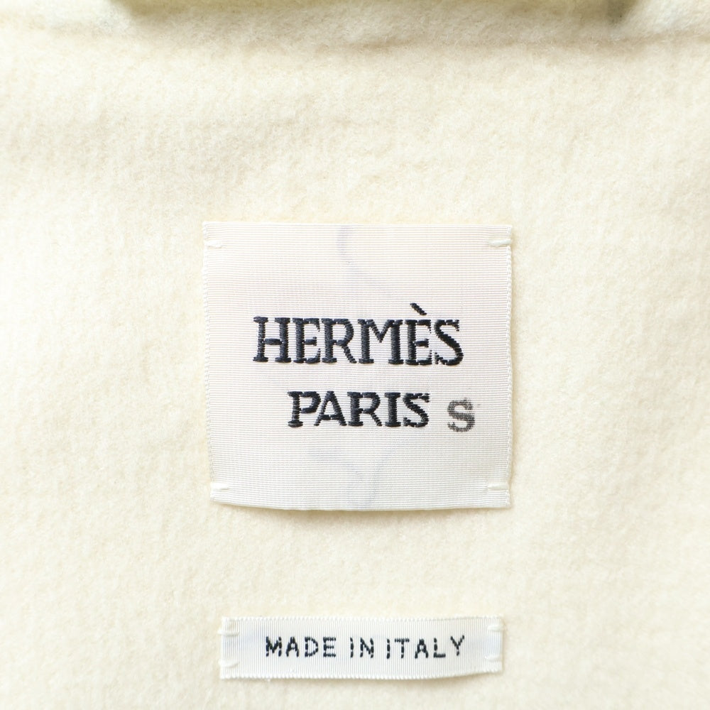 HERMES(エルメス) セリエボタン カシミヤロングジレ ベスト レディース ベージュ 06-7102