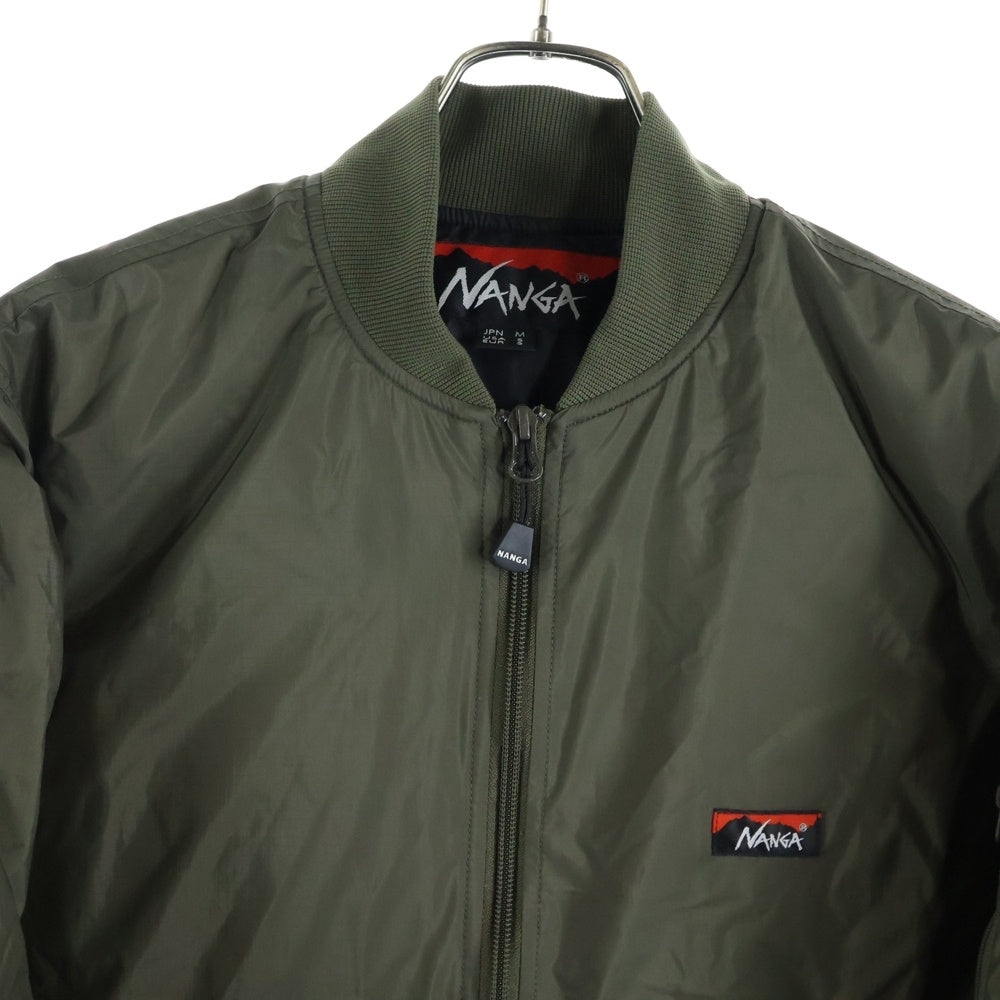 NANGA(ナンガ) 胸ロゴデザイン マルチポケット 中綿 MA-1 ミリタリー
