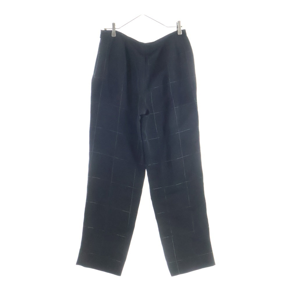 ARMANI COLLEZIONI(アルマーニ コレツィオーニ) プラッドパターン セットアップ テーラードジャケット ロングパンツ ブラック