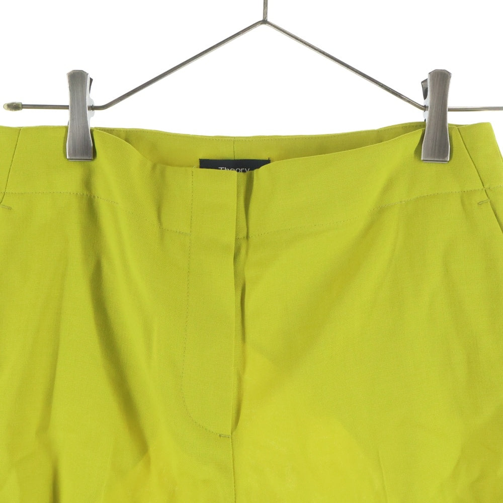theory(セオリー) タッグショート ハーフパンツ イエロー レディース 01-6306415-530-702