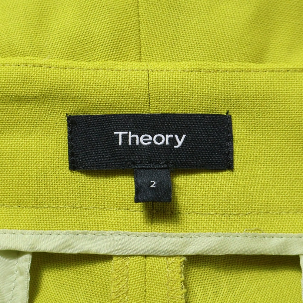 theory(セオリー) タッグショート ハーフパンツ イエロー レディース 01-6306415-530-702