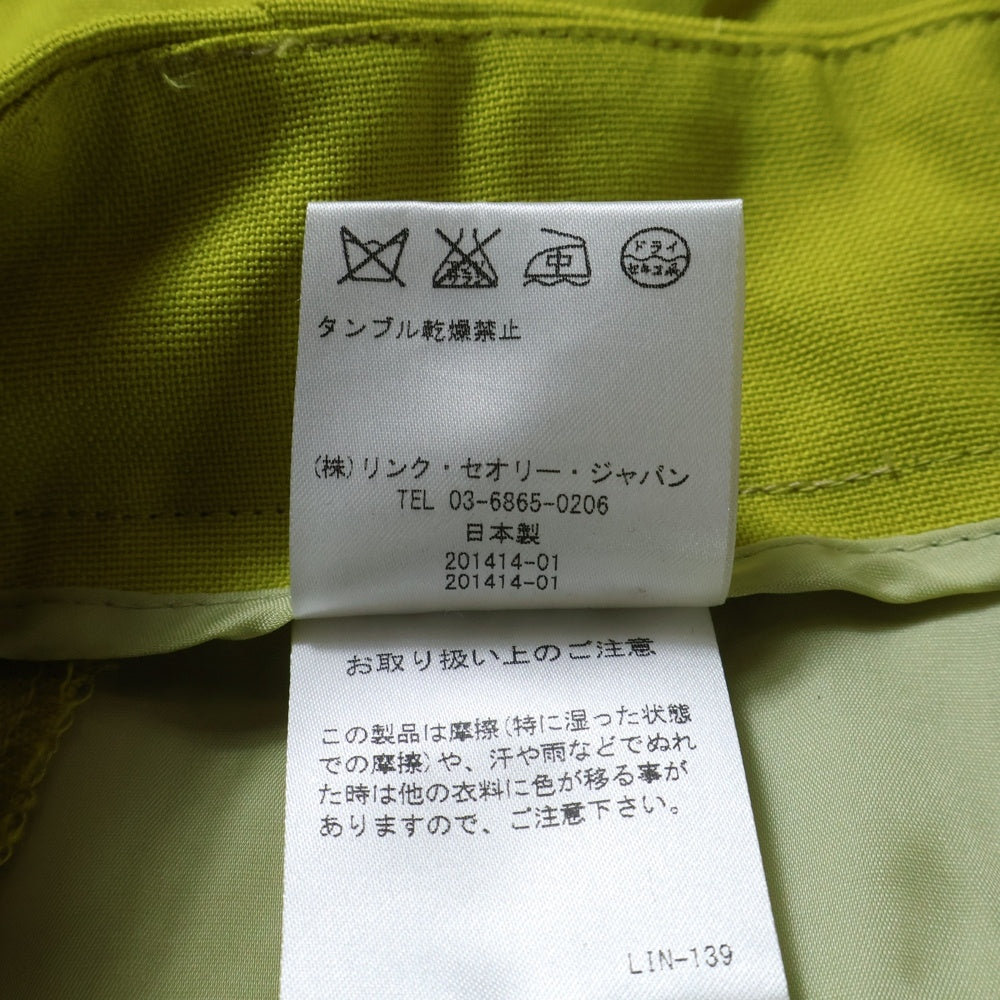 theory(セオリー) タッグショート ハーフパンツ イエロー レディース 01-6306415-530-702