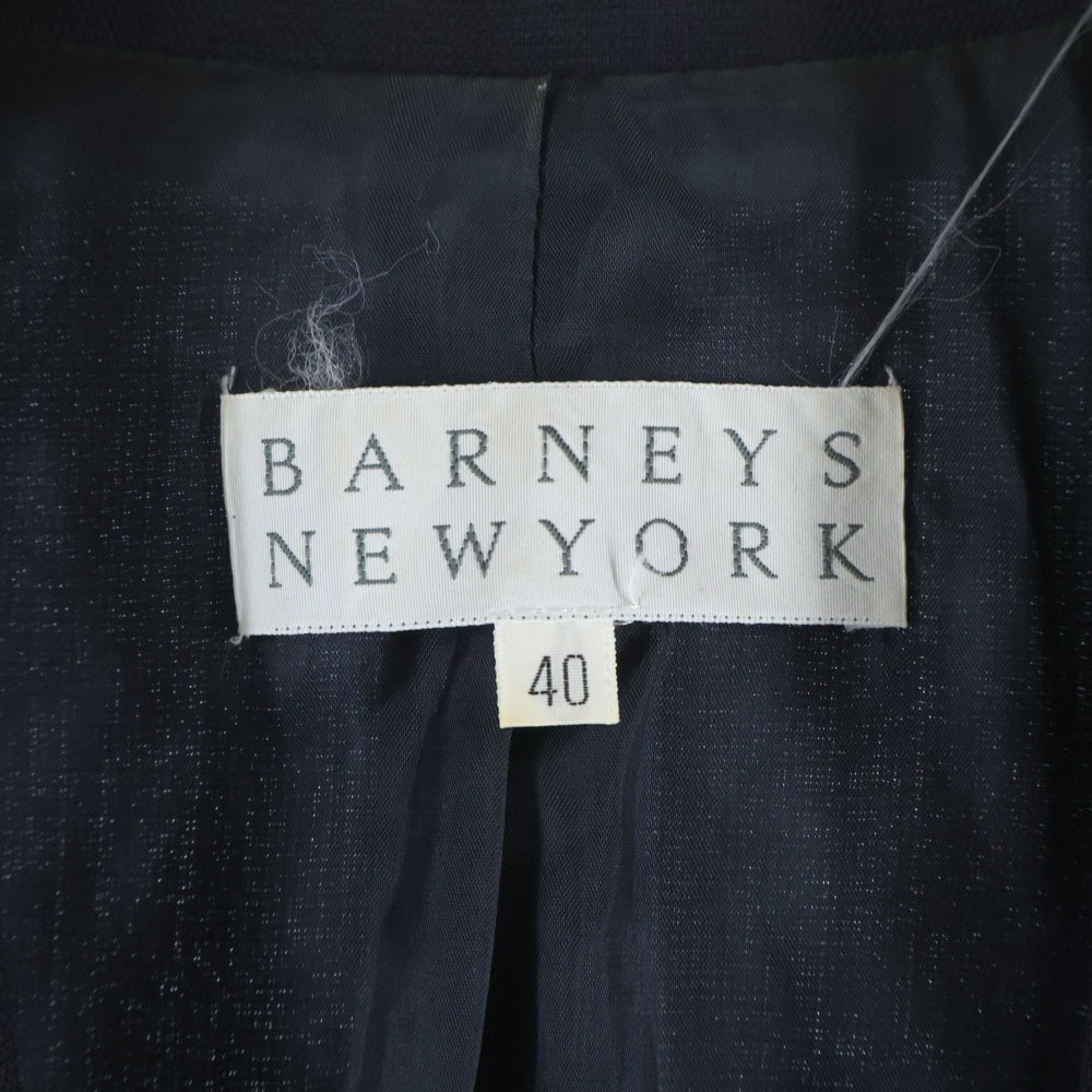 BARNEYS NEWYORK(バーニーズ ニューヨーク) ウール シングルボタン テーラードジャケット ネイビー レディース BS107J-131