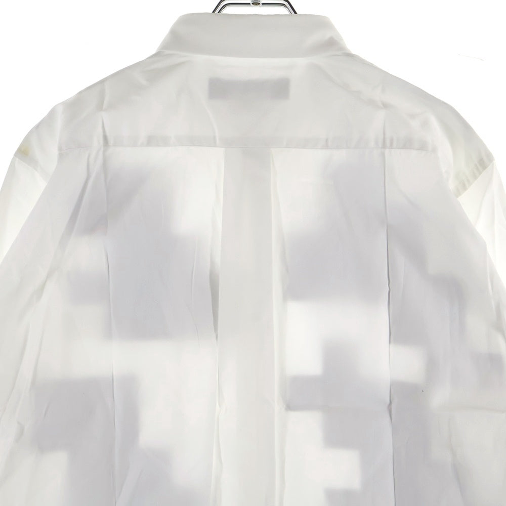 COMME des GARCONS HOMME DEUX(コムデギャルソン オムドゥ) 24SS AD2023 ブロックパターン パッチワーク 長袖シャツ ブラック/ホワイト DM-B033
