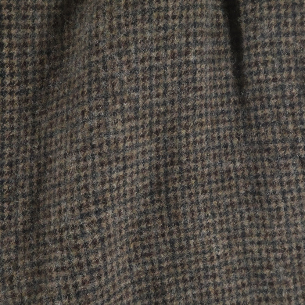 COMME des GARCONS HOMME DEUX(コムデギャルソン オムドゥ) 24AW AD2024 チェック柄 イージーウールスラックスパンツ ブラウン DN-P050