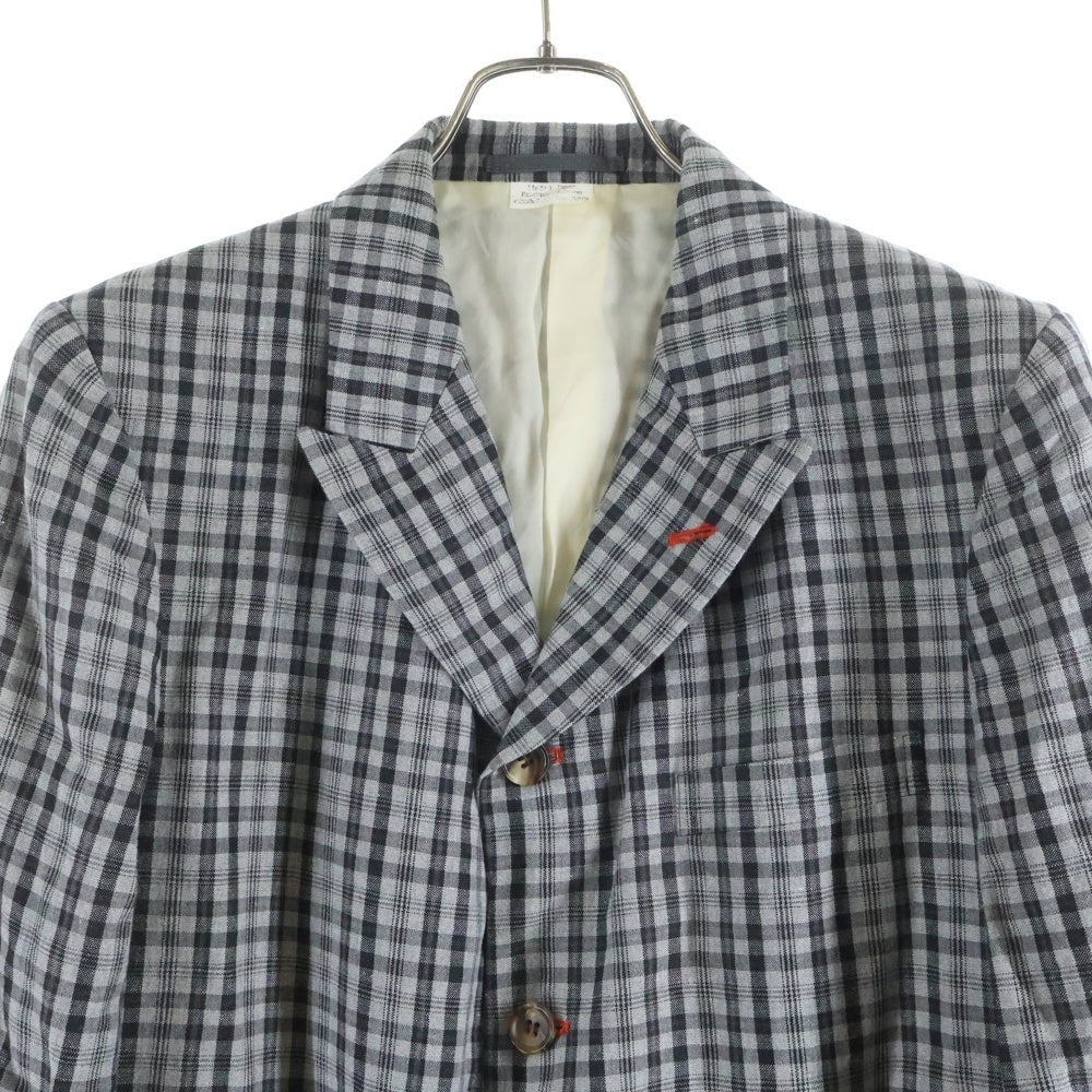 コムデギャルソンオム 1988AW グラフチェック2Bテーラードジャケット コムデギャルソンオム 1988AW グラフチェック2Bテーラードジャケット