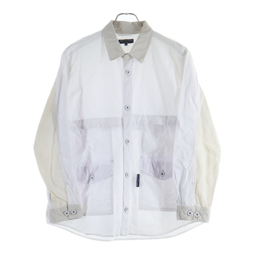 COMME des GARCONS HOMME(コムデギャルソンオム) 22SS AD2021 カバーオール シャツ ジャケット ホワイト HI-B015