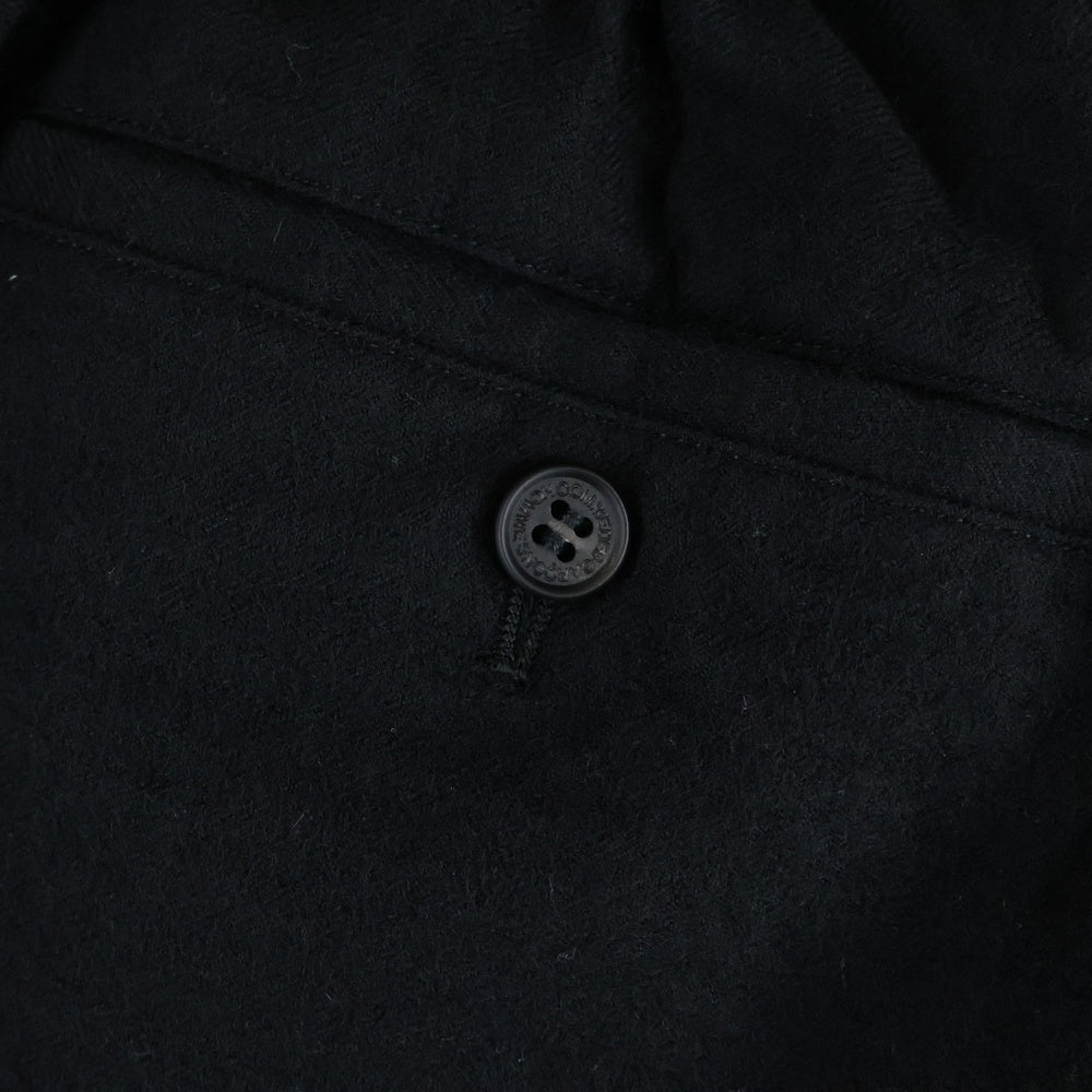 COMME des GARCONS HOMME(コムデギャルソンオム) 23AW AD2023 ウール縮絨 テーパードパンツ ブラック HL-P036